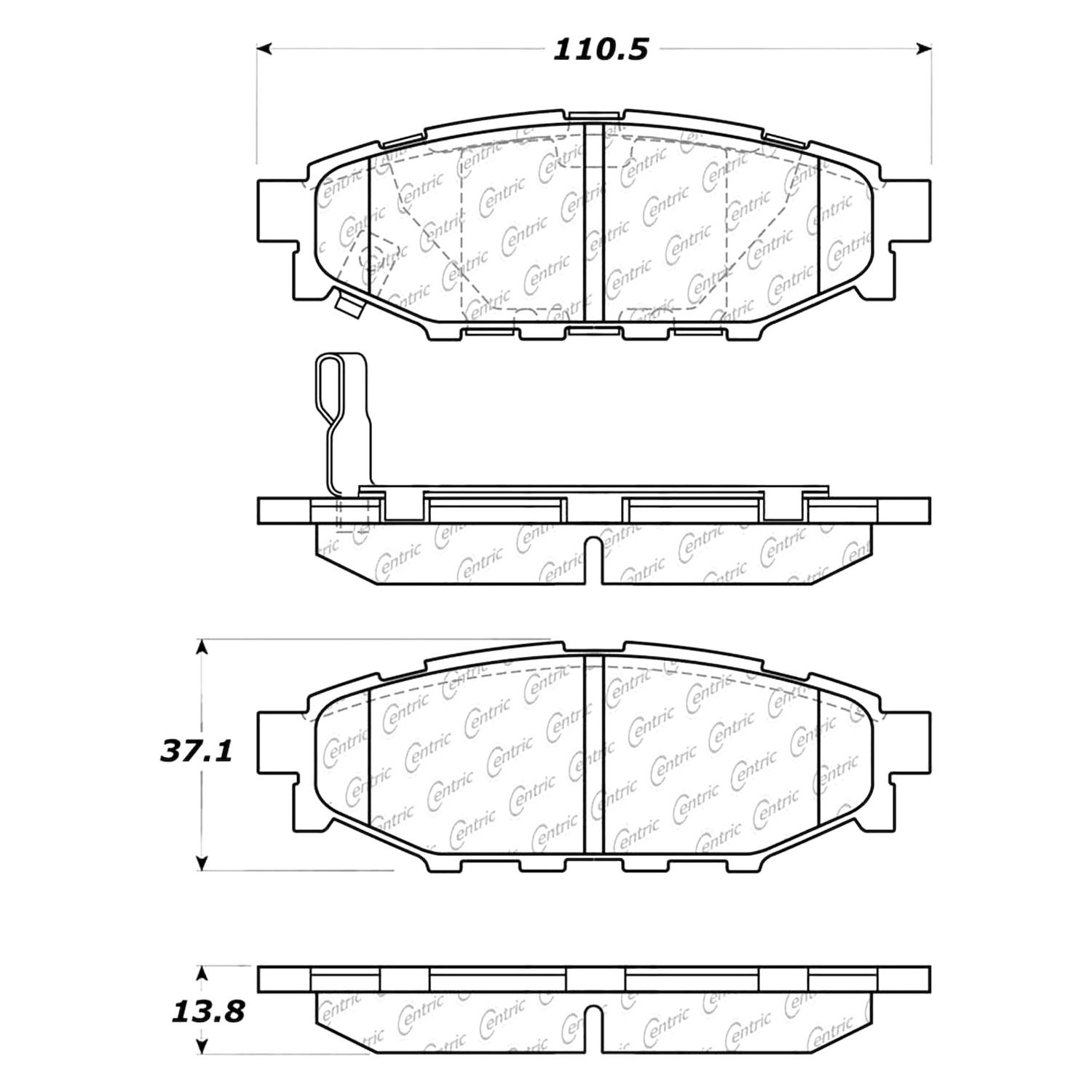 BR KLO SUBARU IMPEREZA 08-15 A+