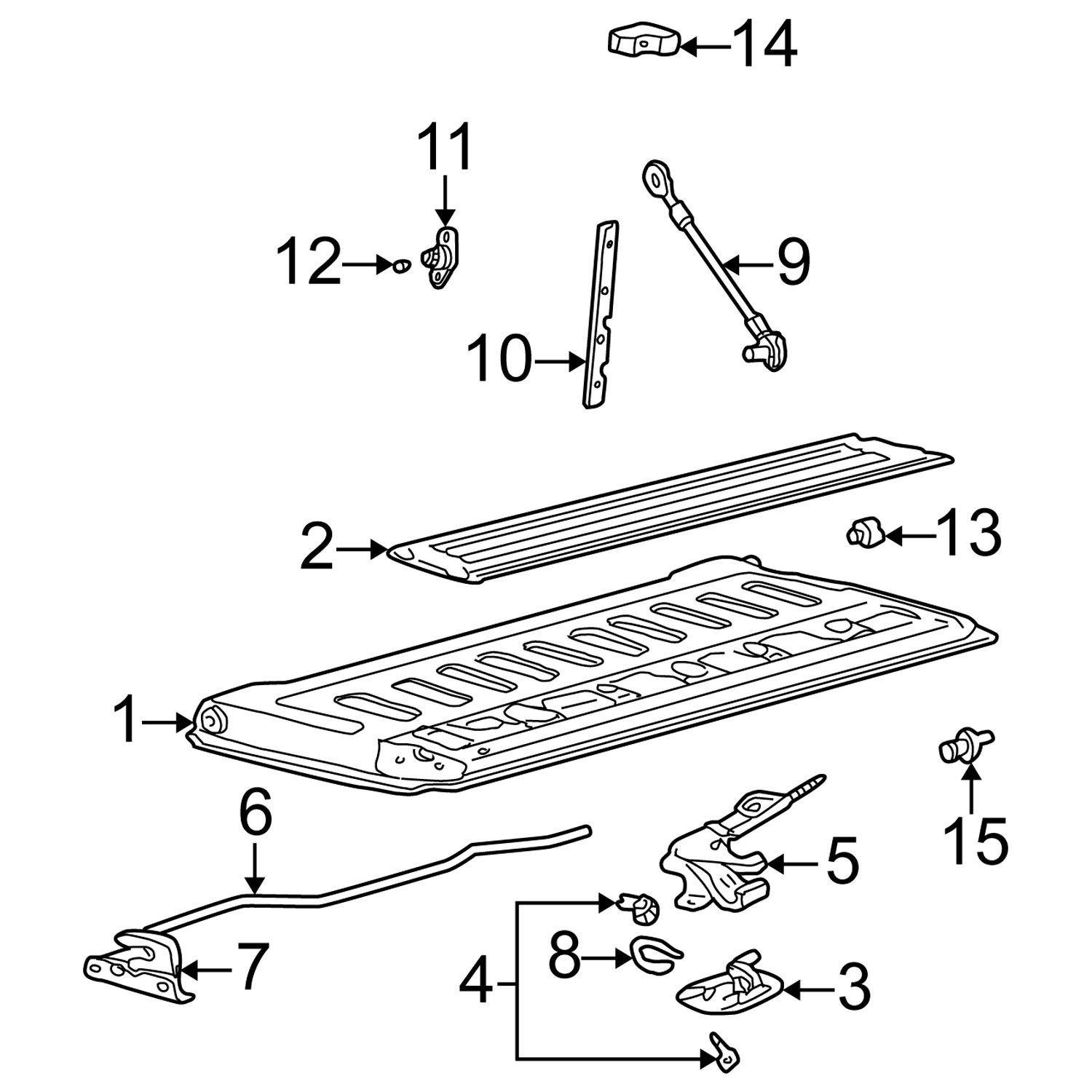 FÓÐRING LAMIR HLERA FO F350 99-04 V